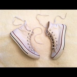 White Hightop Converse