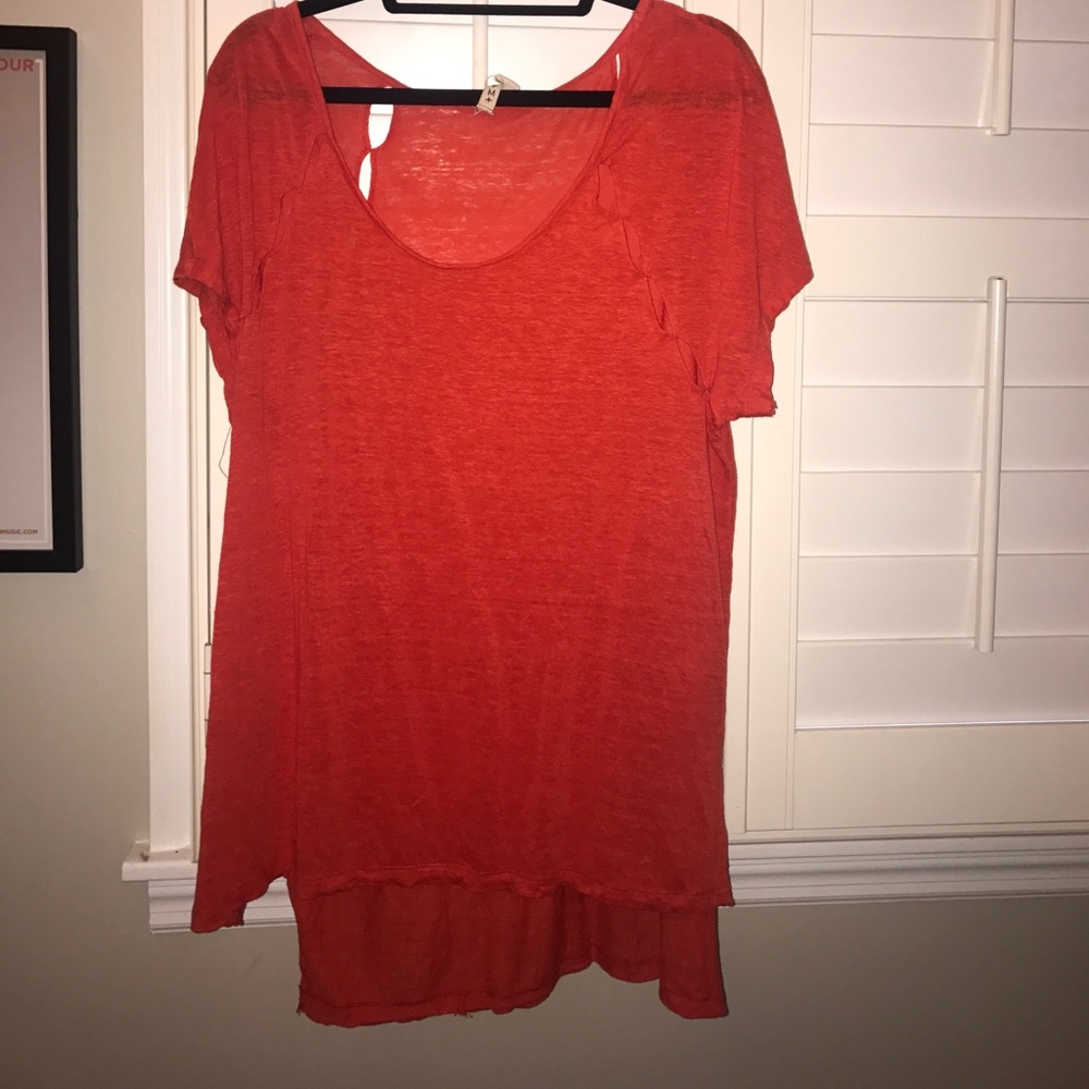 Free people cut out t shirt