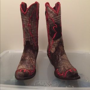 Lucchese cafe brushed calf boots