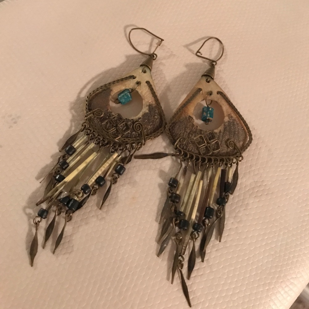 Super cool tribal ethnic earrings