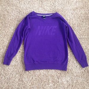 Purple Nike sweatshirt