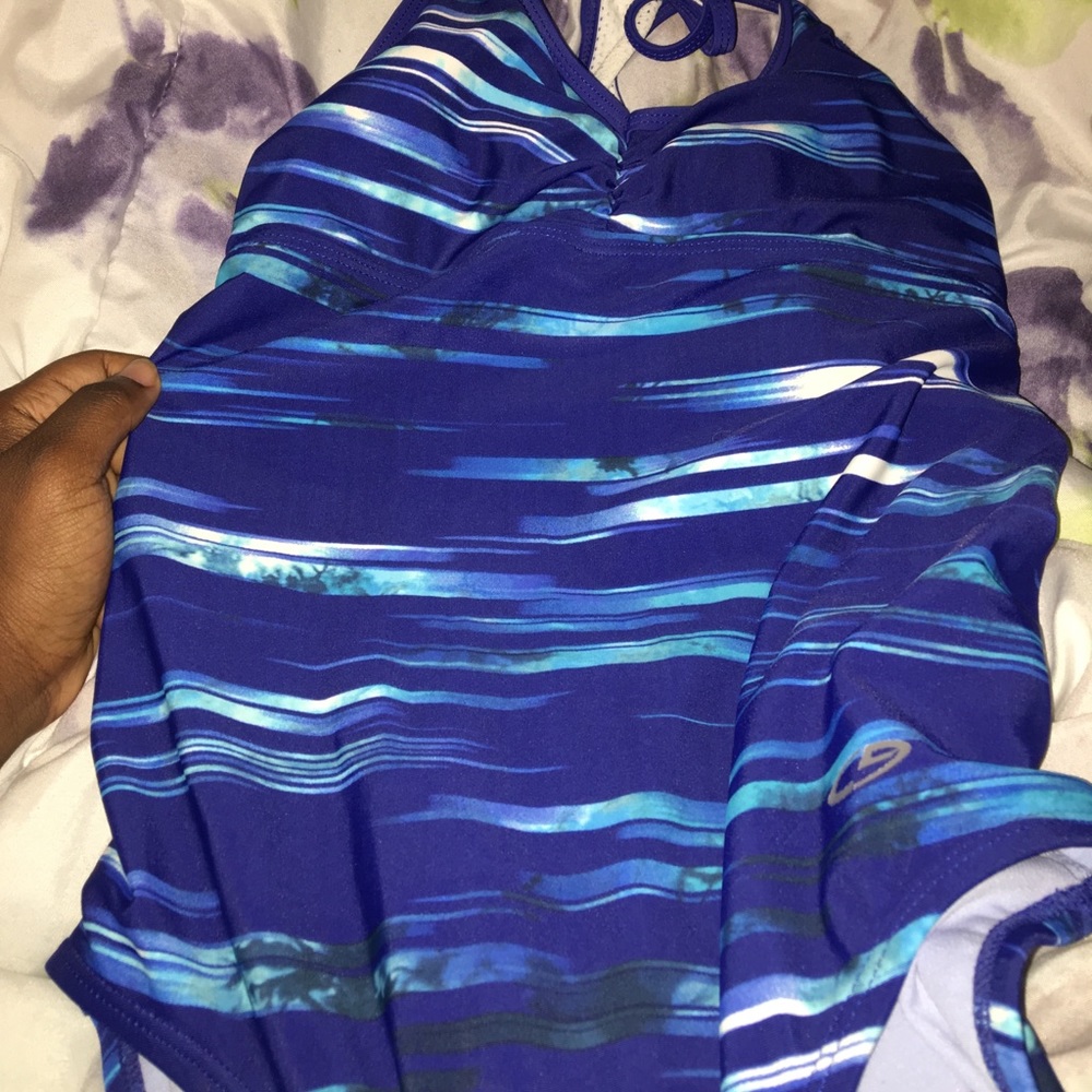 Blue Champion Full Piece Bathing Suit