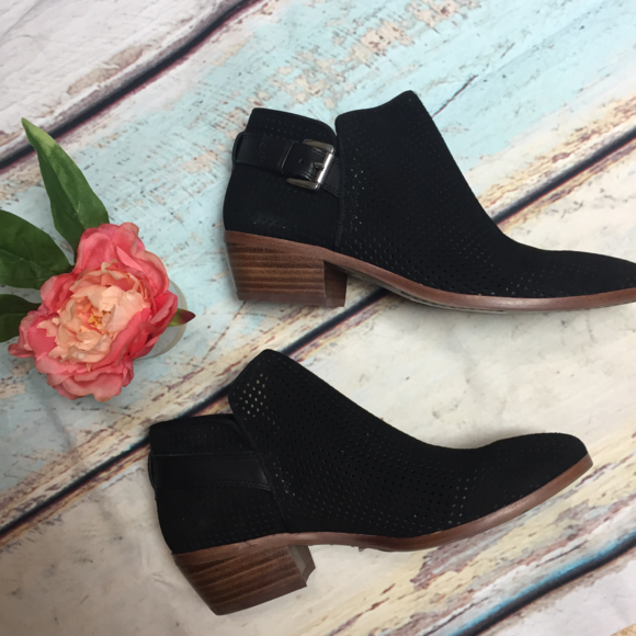 NIB Sam Edelman Paula Perforated Suede Ankle Boot - Picture 8 of 8