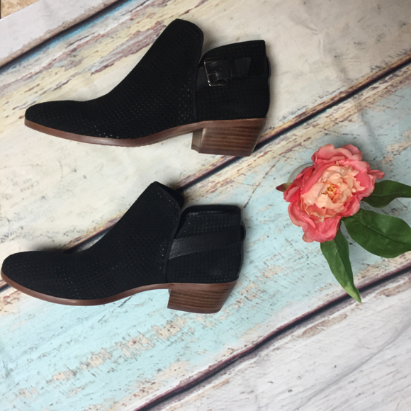 NIB Sam Edelman Paula Perforated Suede Ankle Boot - Picture 6 of 8