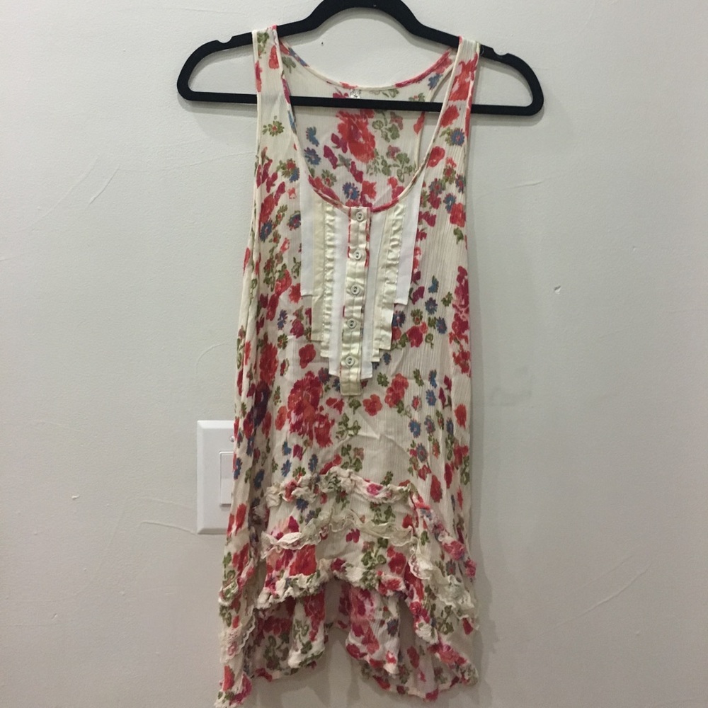 Free People floral tank