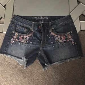AE Floral Embellished Shorts