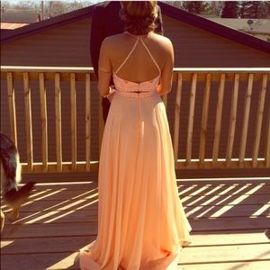 2 piece prom dress