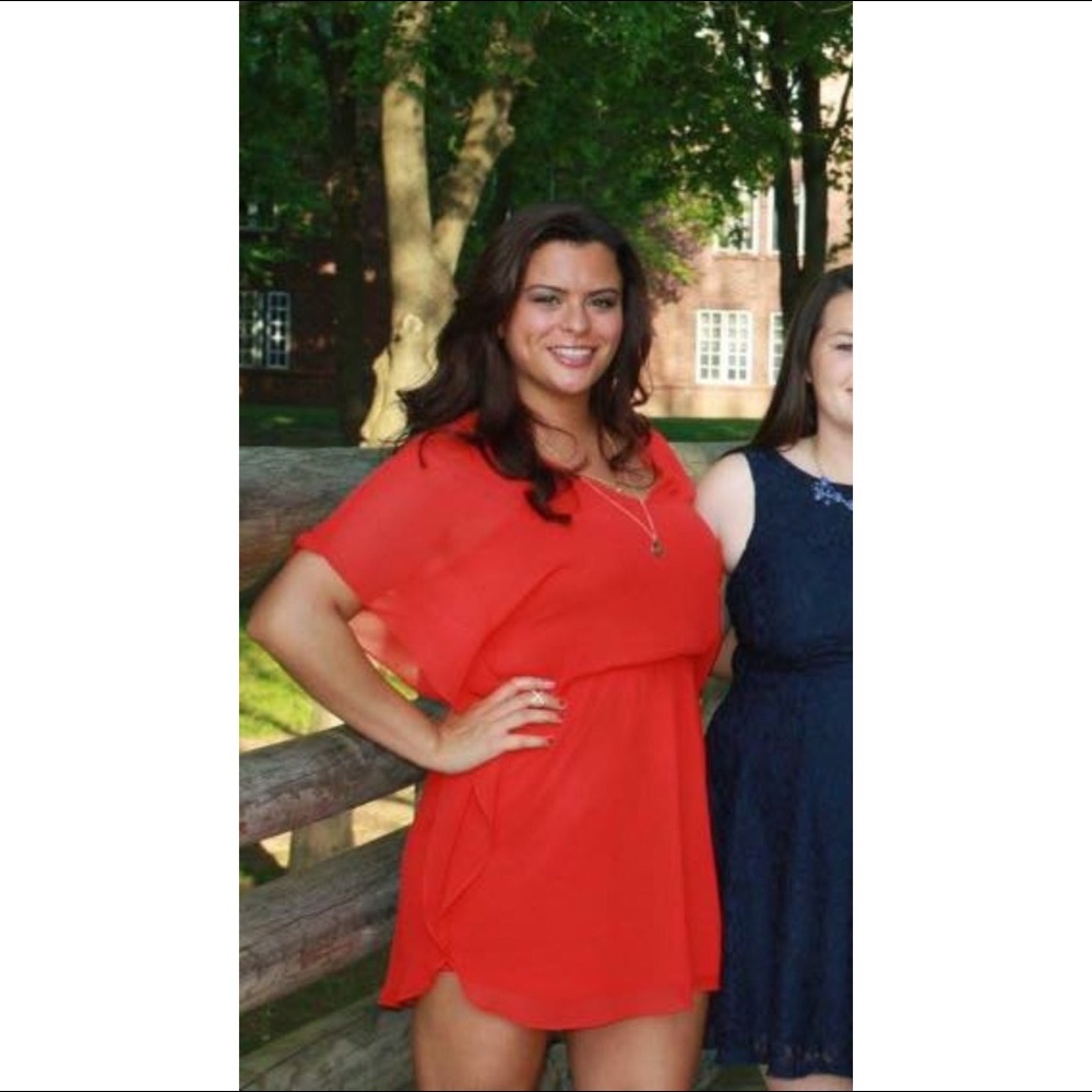 Express red dress