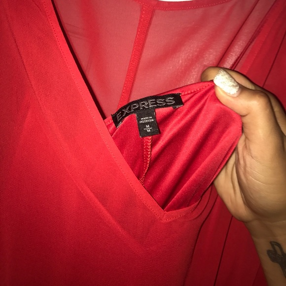 Express red dress - Picture 6 of 7