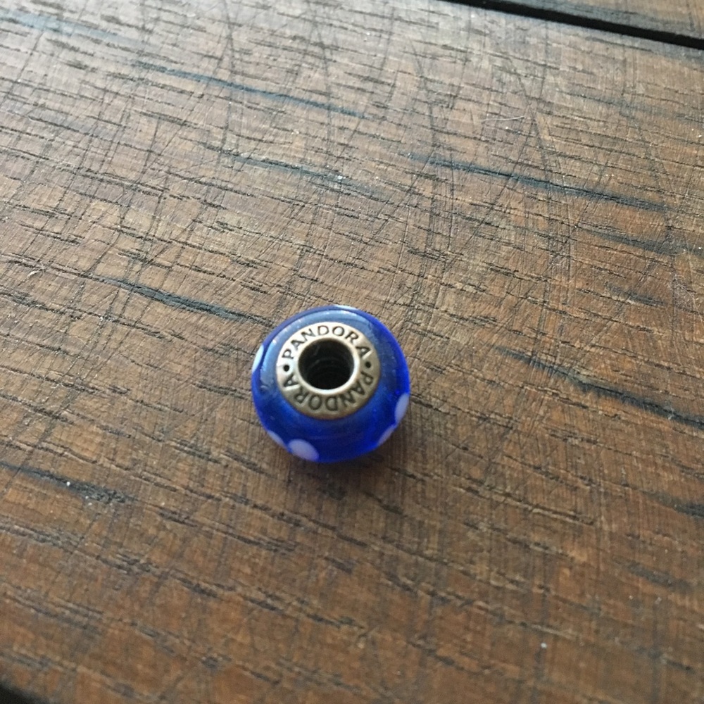 Glass pandora charm