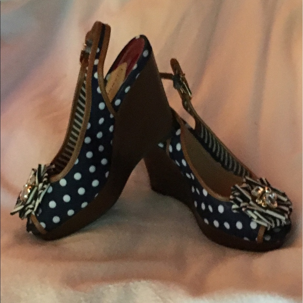 GIANNI BINI Platform Wedge Sandals size 7