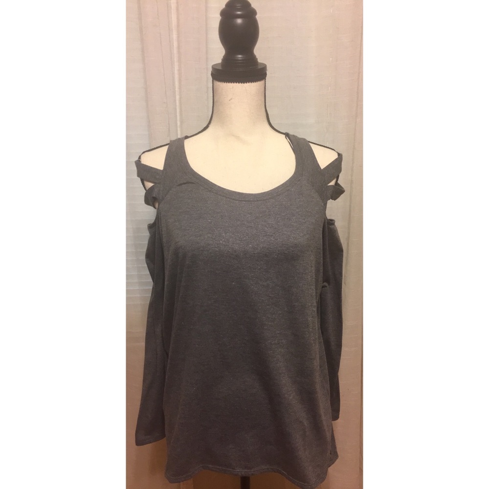 EUC Cut Out Shoulder Shirt