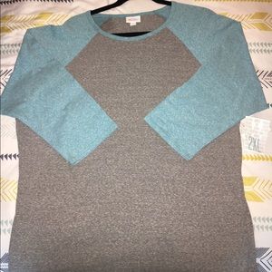NWT 2XL Gray and Teal Randy NWT 2XL Gray and Teal Randy