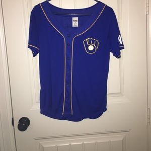 💙💛Milwaukee Brewers vs pink baseball💛💙