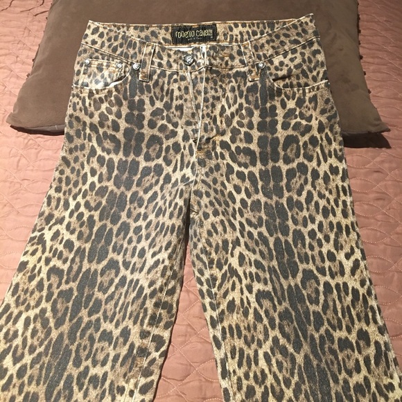 Roberto Cavalli Denim - Roberto Cavalli stretch jeans in leopard print
