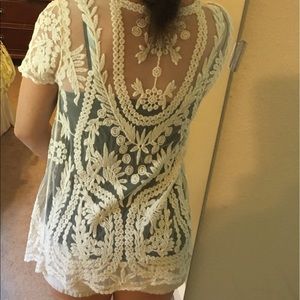 Stitch Fix- Pixley Ashton Crochet Lace Kimono