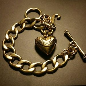 Juicy toggle gold tone bracelet