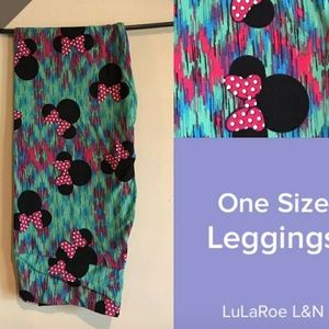 Lularoe OS Unicorn Minnie Mouse Leggings
