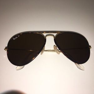 🔥Polarized Ray-Ban Aviators with Tortoise Gold