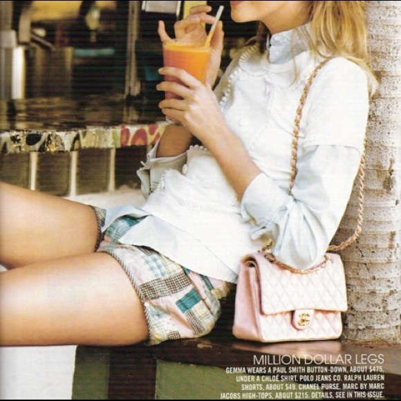 CHANEL Handbags - "ISO" Chanel med/sm double flap in pastel pink
