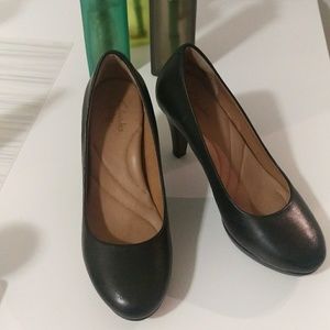 Clarks Brier Dolly Black Leather - 6M