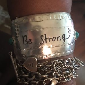 Jewelry - Be Strong Silver • Metal Wrist Cuff Jewelry - Be Strong Silver • Metal Wrist Cuff