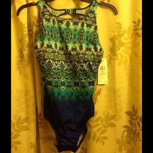 Great Lengths One Piece Bathing Suit Sz 14