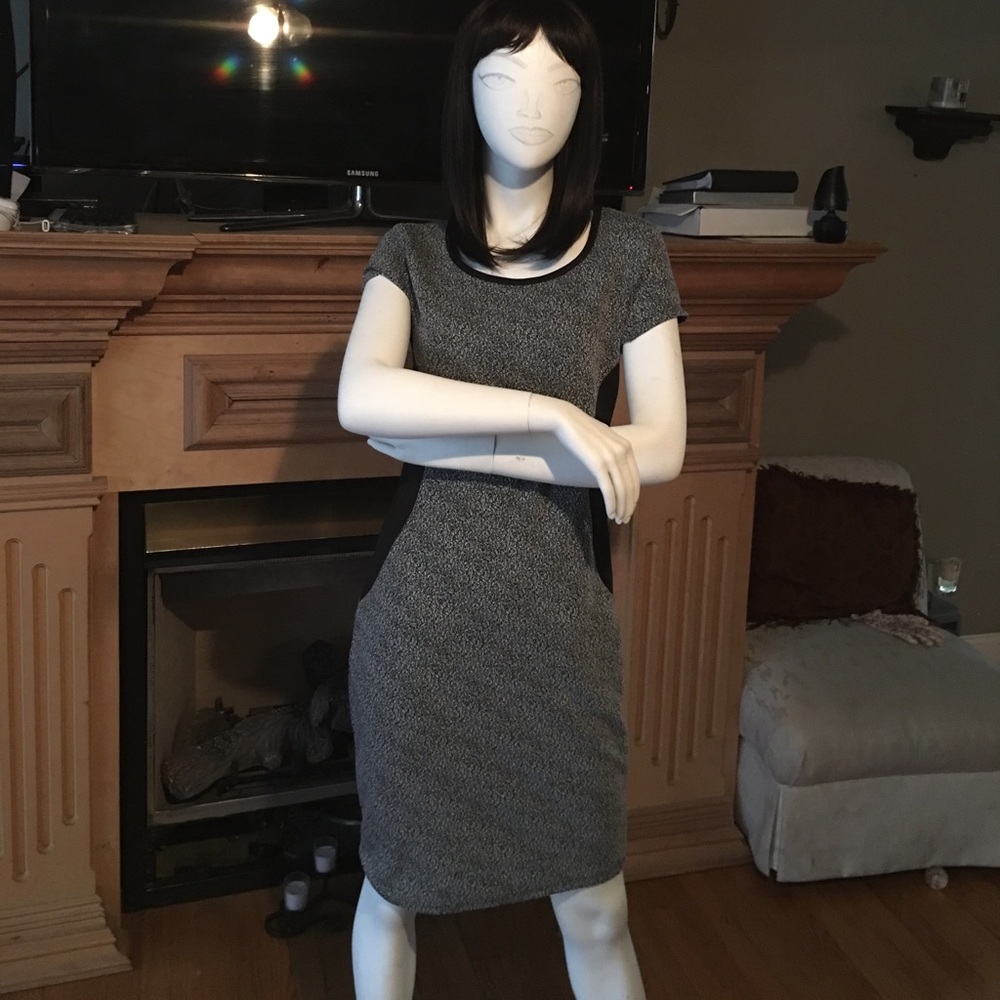 Bodycon two tone dress