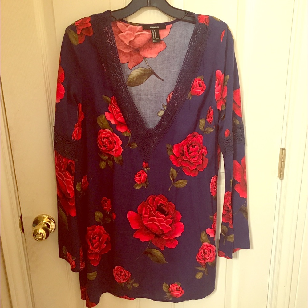 Long sleeve shift dress