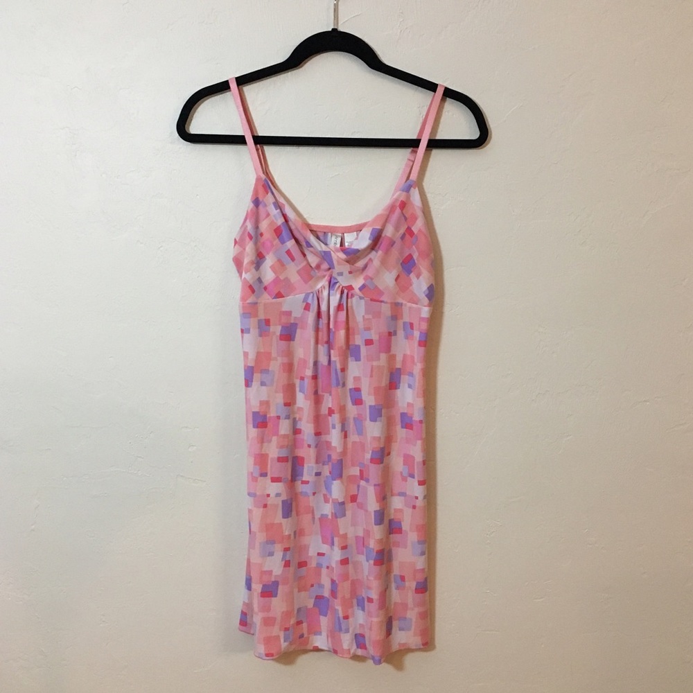 Geometric print night gown/chemise