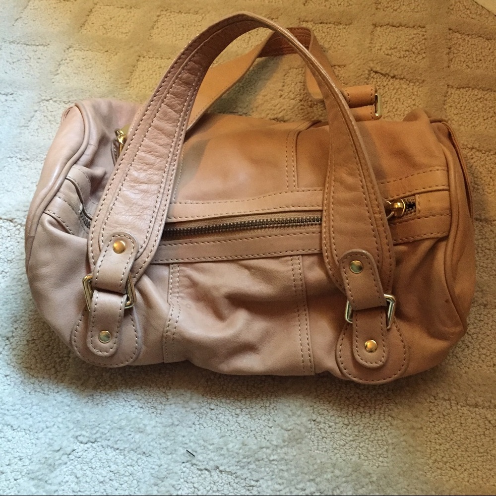 Tan leather bag