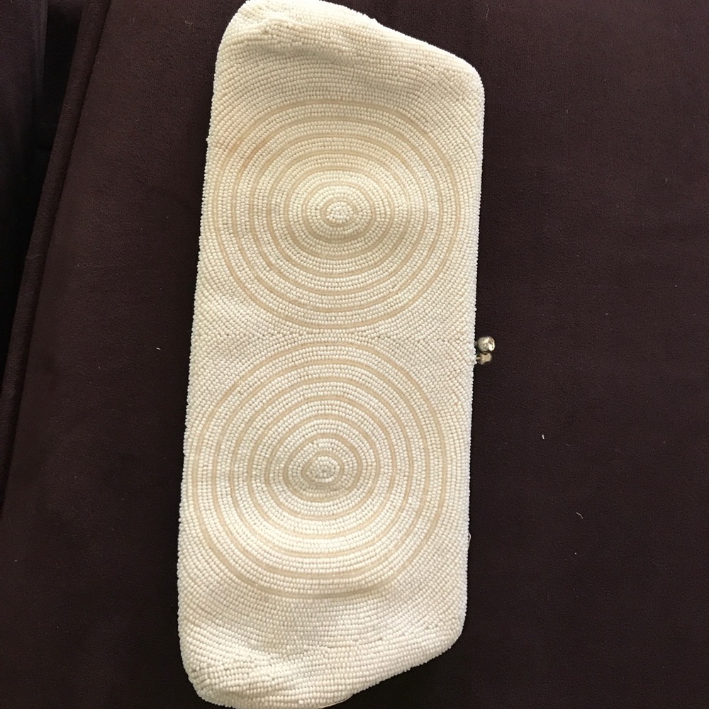 Vintage Circa 1950 hand Beaded evening clutch