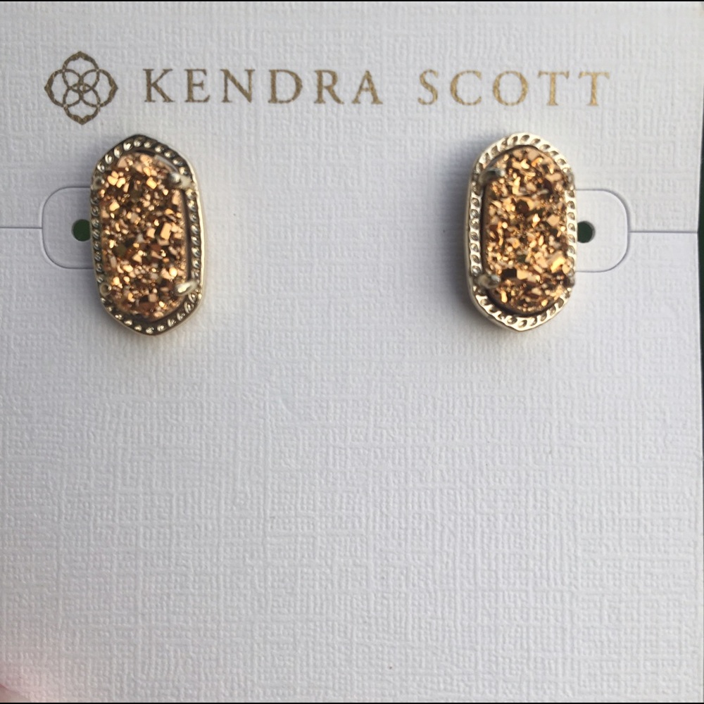 Kendra Scott Gold Drusy Ellies