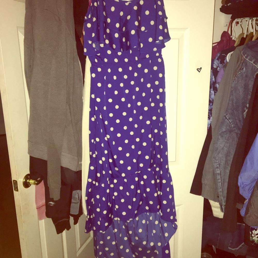 Blue with white dots!