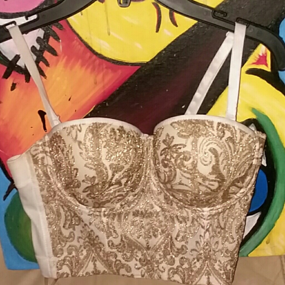 Golden White Bustiers
