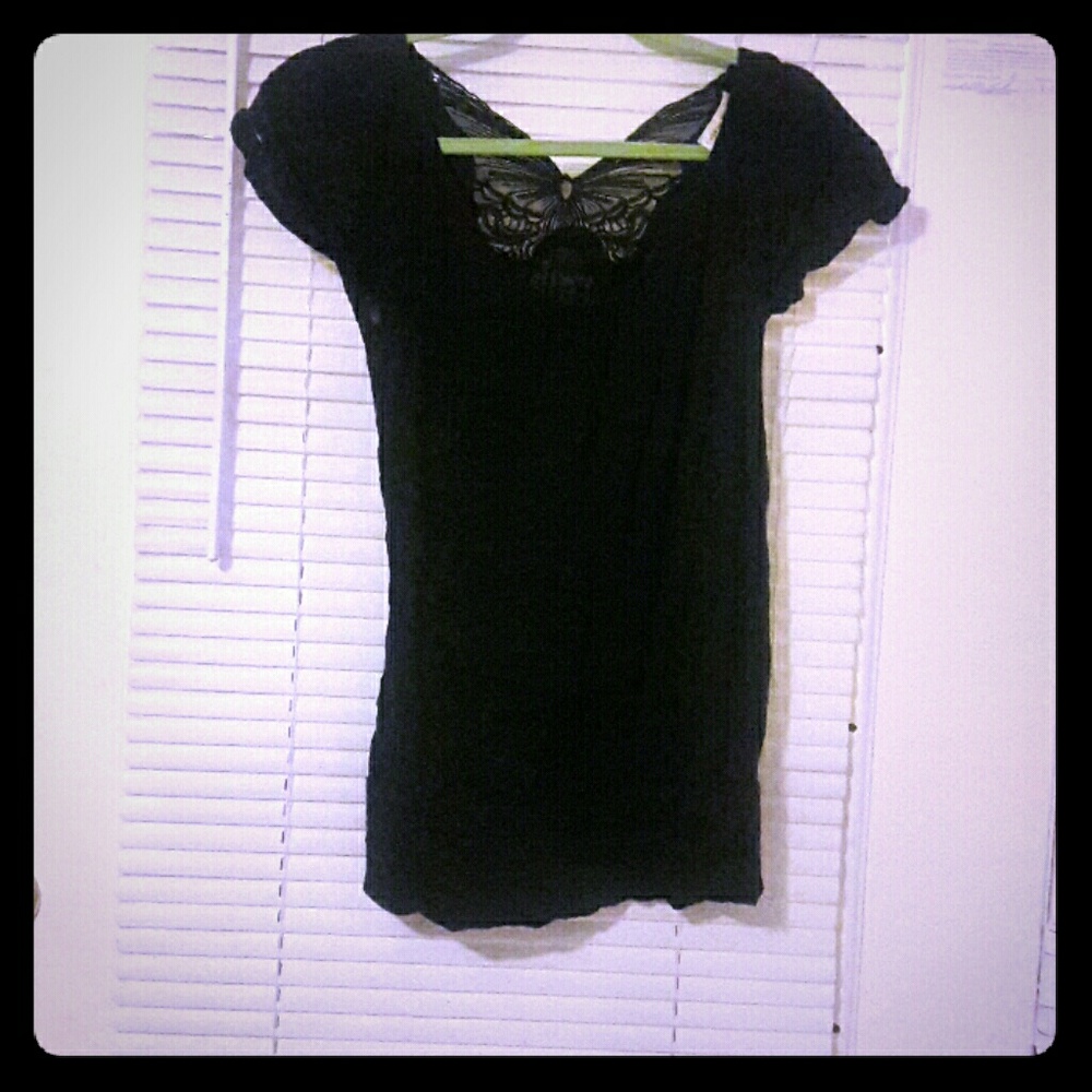 beautiful  butterfly back dress T
