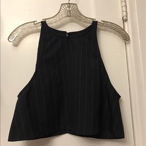 American apparel pinstripe crop top.