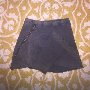 Grey Authentic Free People Skirt with lace, Size S