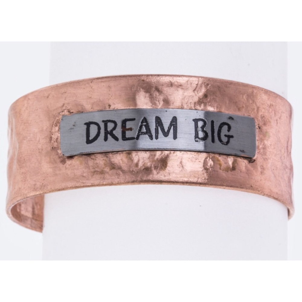 DREAM BIG • Metal Wrist Cuff