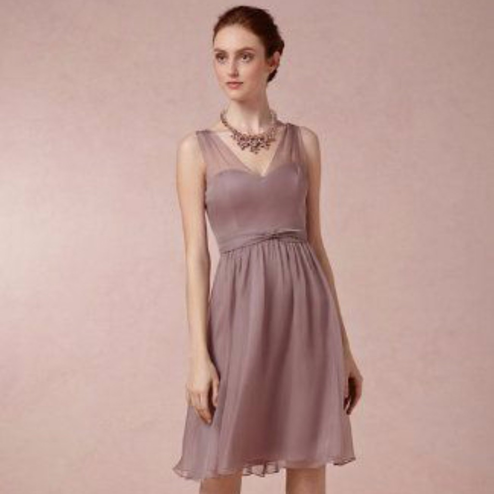 BHLDN Ainsley Dress in Dusty Mauve - Picture 1 of 7