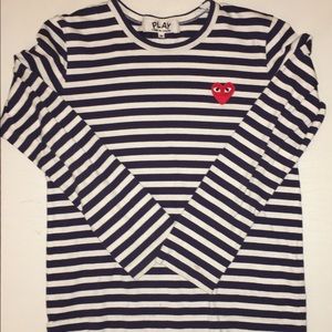 COMME DES GARÇONS STRIPED LONG-SLEEVE T-SHIRT