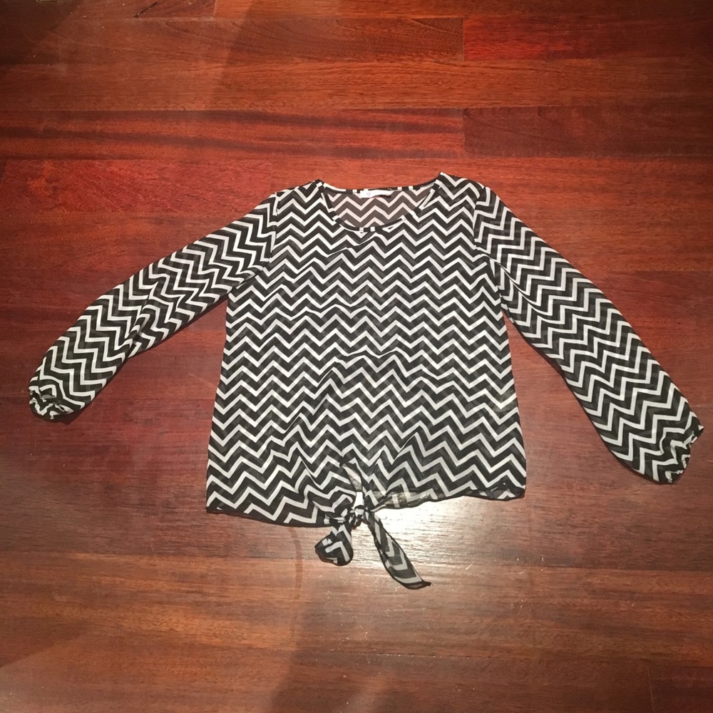 Black and White Chevron Shirt
