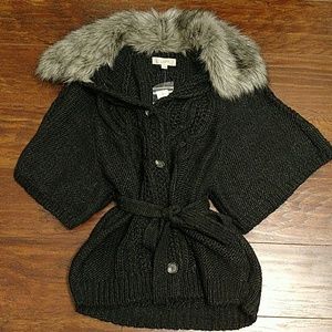 LOFT - Sweater with Fur Collar