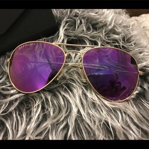 DIFF eyewear purple aviator sunglasses cruz