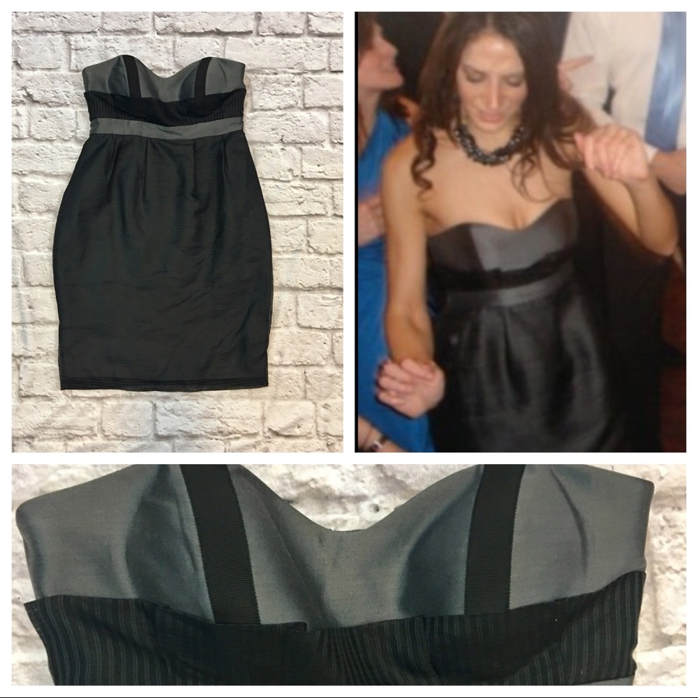 Shipley & Halmos strapless silk dress
