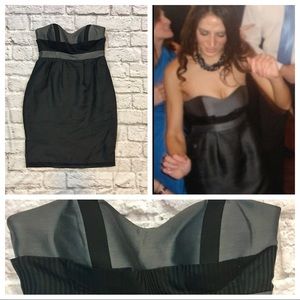 Shipley & Halmos strapless silk dress