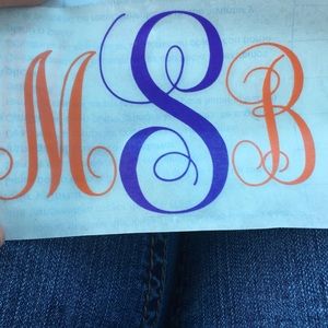 Monogram Decals!!