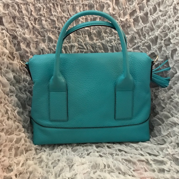 kate spade Bags Kate Spade Turquoise Blue Leather Handbag Poshmark