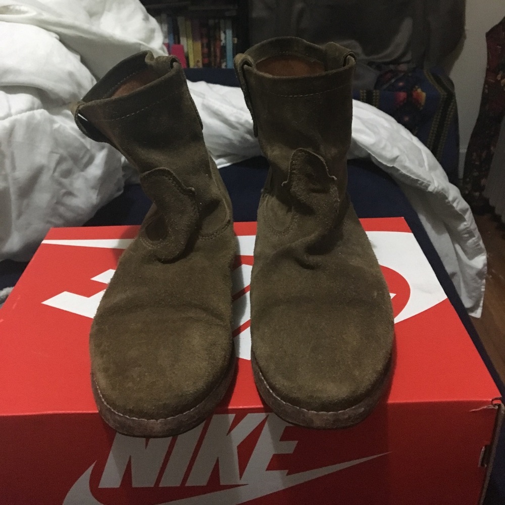 Olive green Isabel Marant for H&M boots