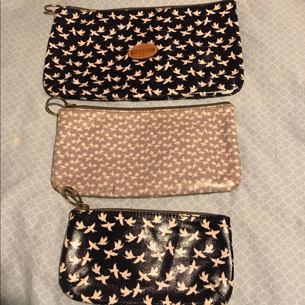 Fossil cosmetics bag set